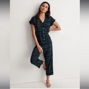 Madewell Plaid Onesie Pajamas